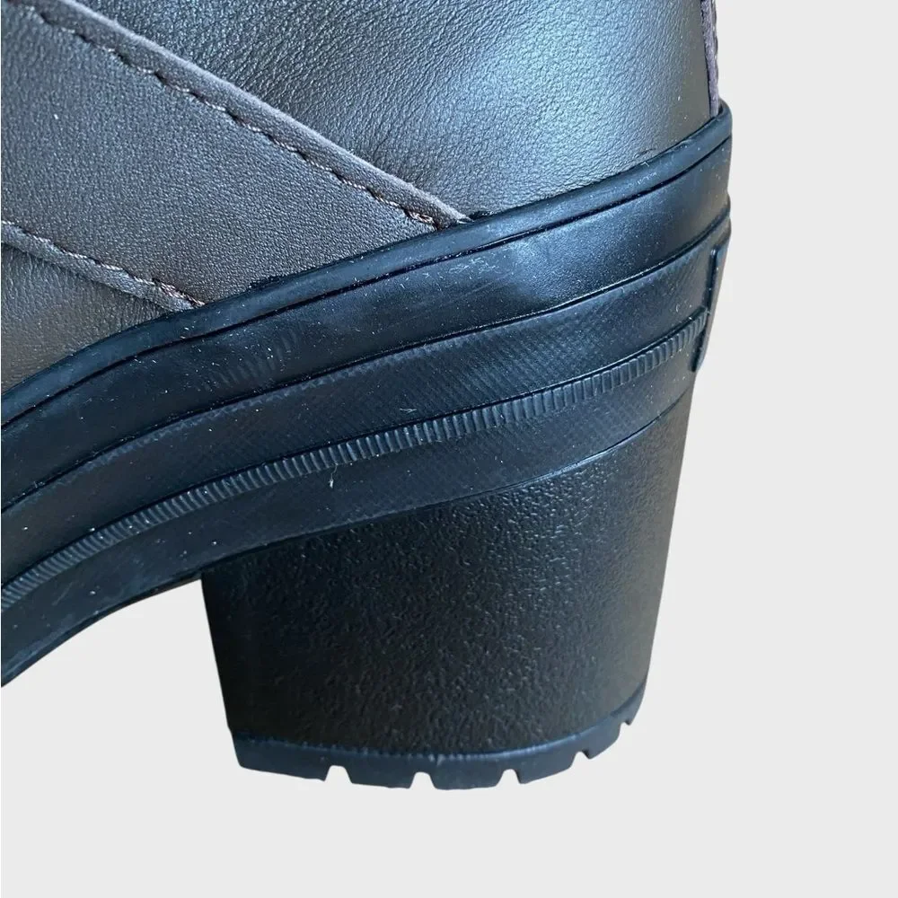 NWB Converse Chuck 70 De Luxe Heel Leather & Buckles Boots Women's 5.5 Brown